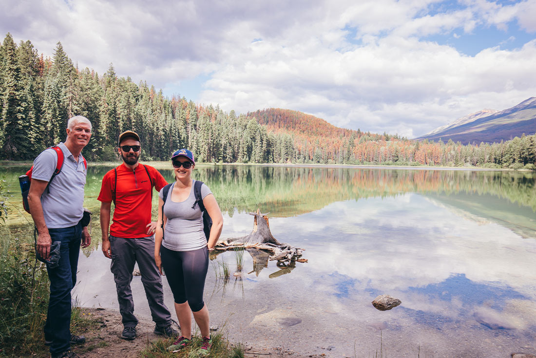 Lakeside in Jasper National Park, Alberta, Canada